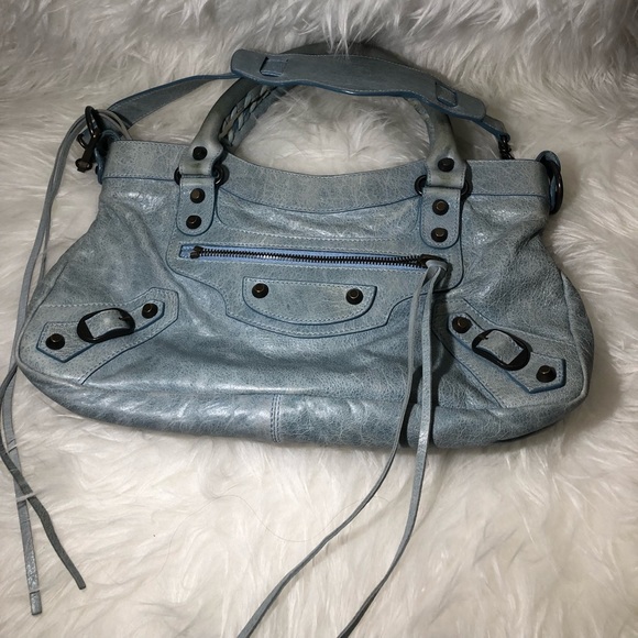 balenciaga baby blue bag